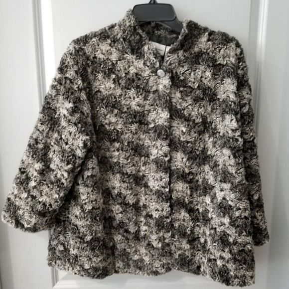 Alfred Dunner faux fur super‎ soft jacket - Picture 10 of 11